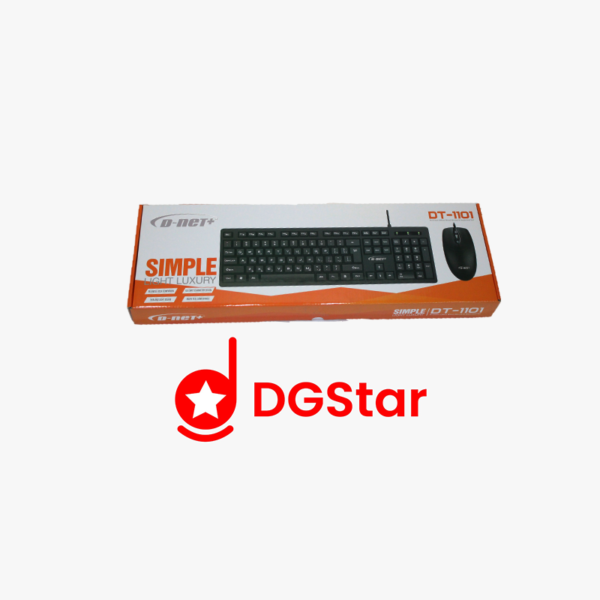 کیبورد و ماوس باسیم دی-نت مدل DT-1101